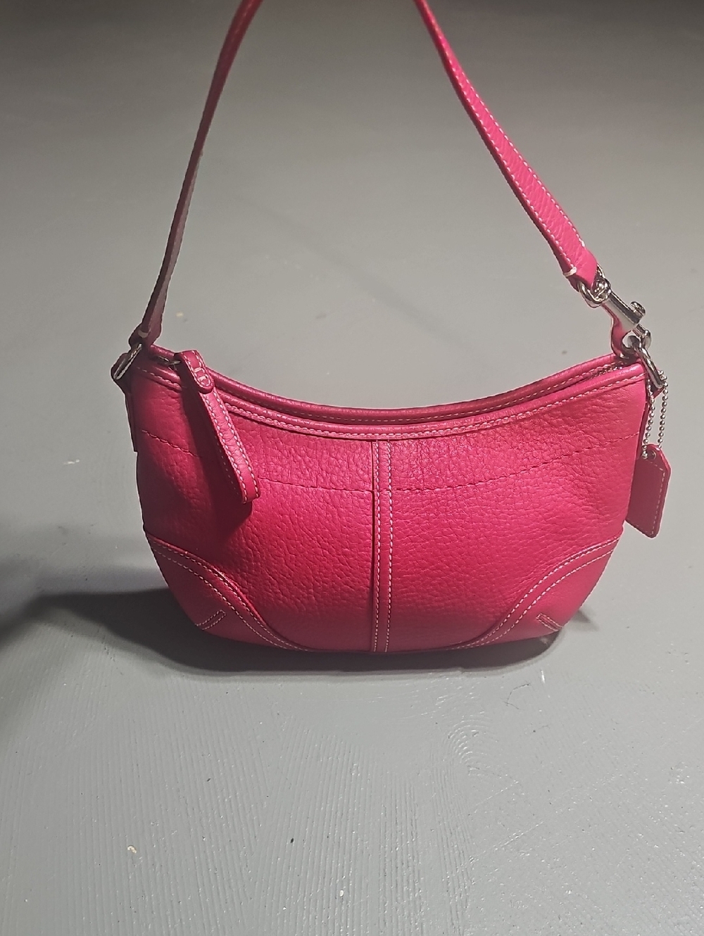 Coach J042-4298 Rare Vintage Pink Leather Shoulder Bag Satchel